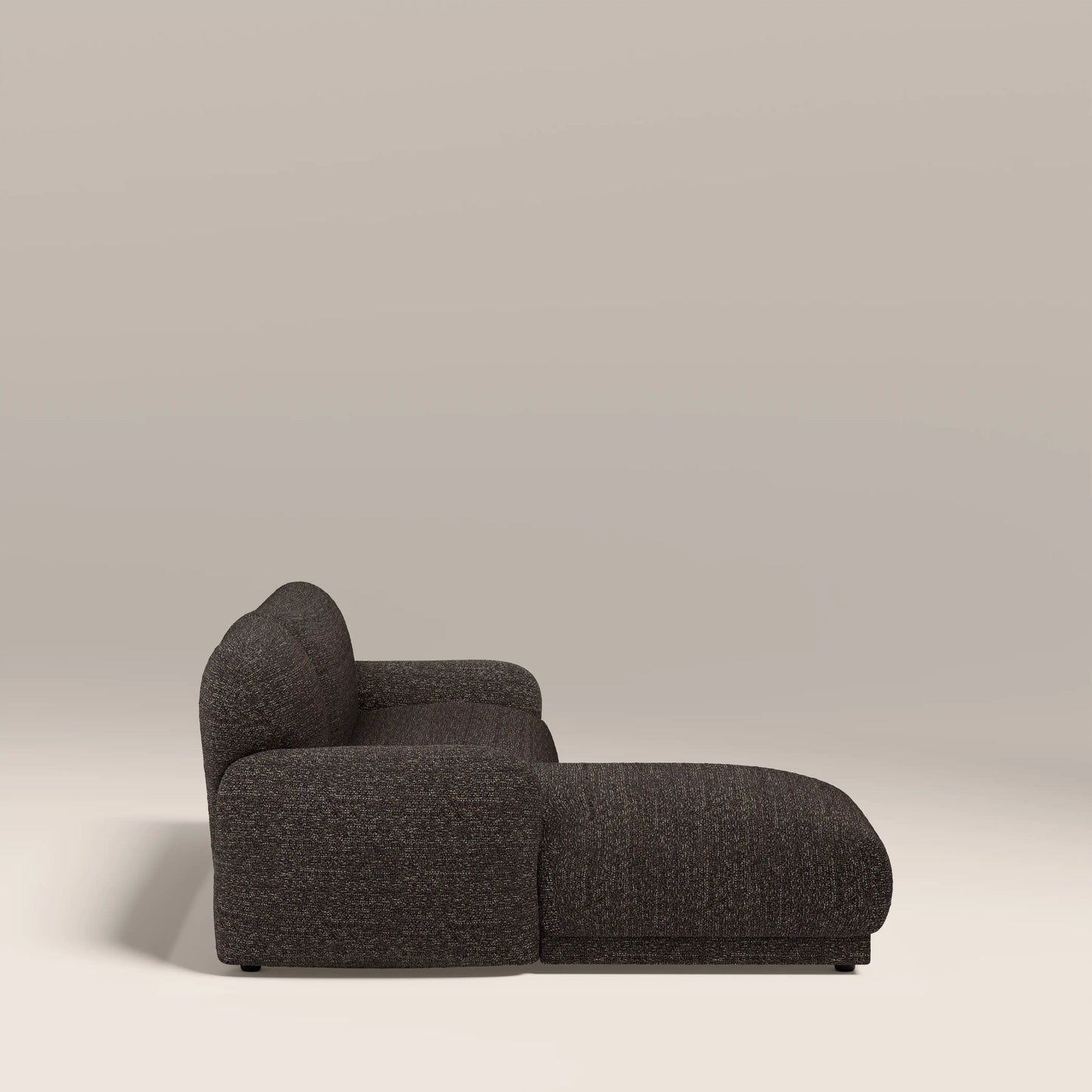 Cloud Left Hand Chaise Sofa | Speckled Espresso Boucle