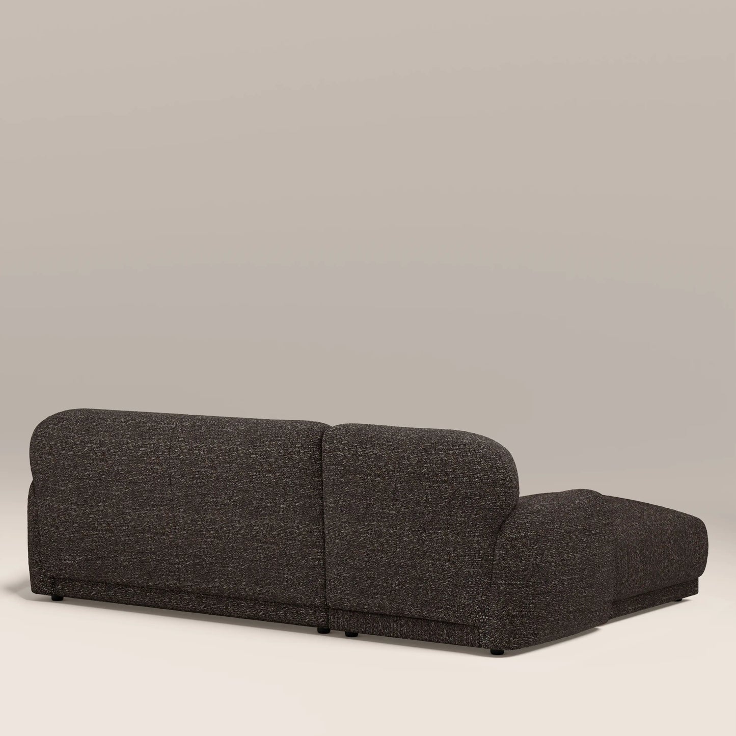 Cloud Left Hand Chaise Sofa | Speckled Espresso Boucle