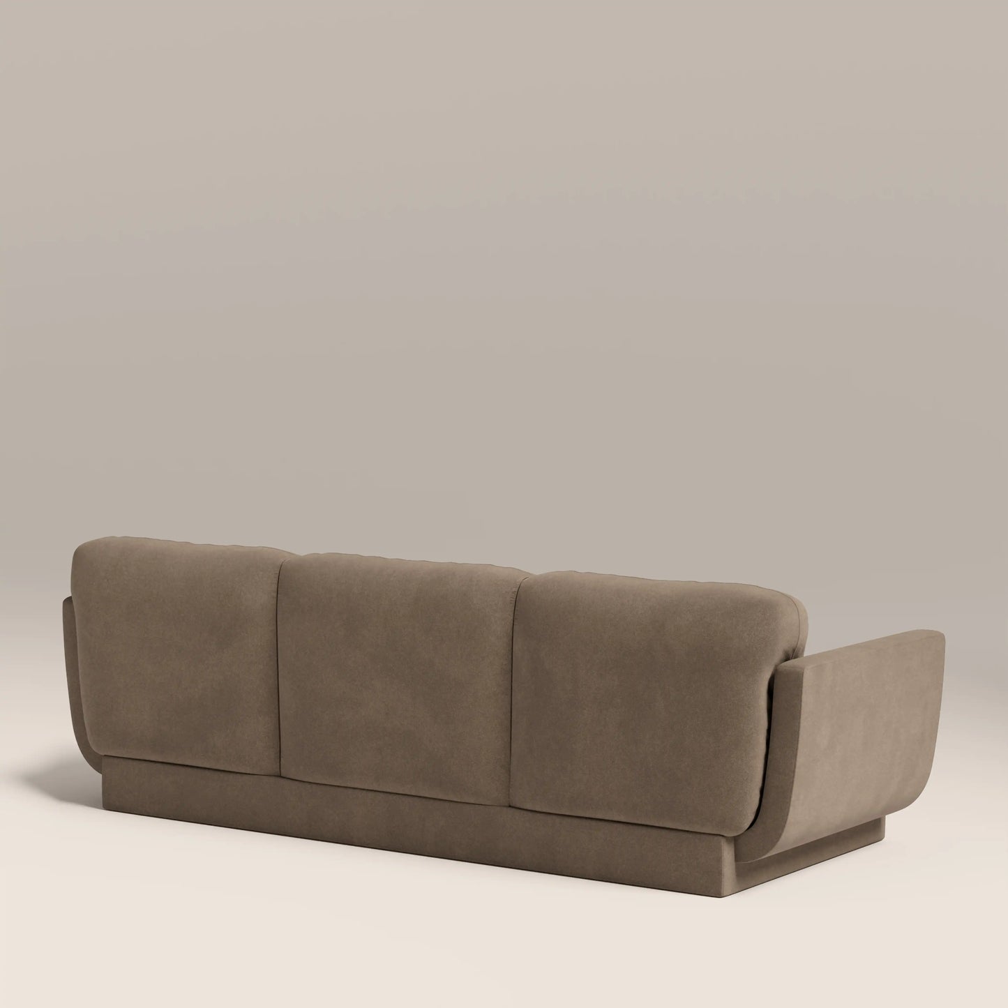 Connick 3 Seater Sofa | Truffle Brown Sustainable Mohair Velvet