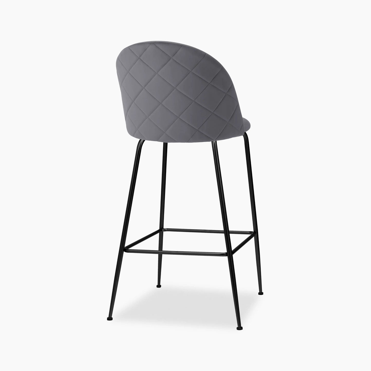 Heather Bar Stool | Grey Velvet