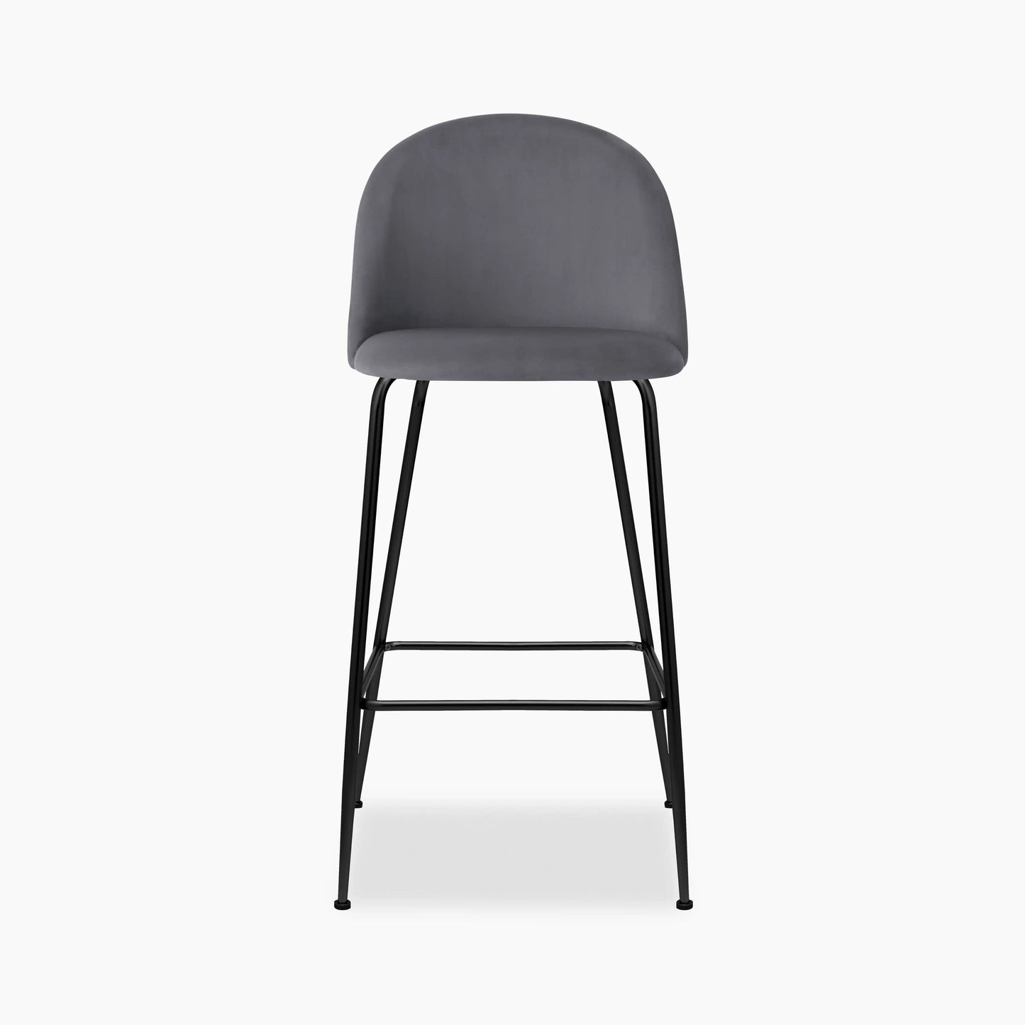 Heather Bar Stool | Grey Velvet