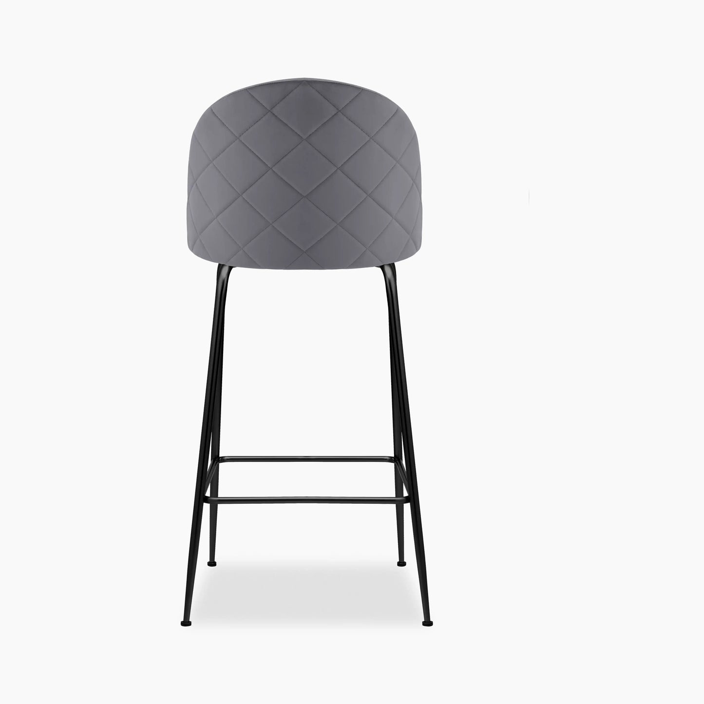 Heather Bar Stool | Grey Velvet