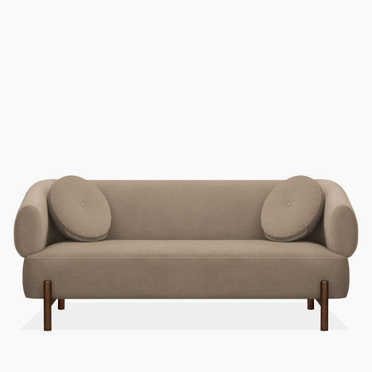 Hallfield 3 Seater Sofa | Truffle Brown Sustainable Mohair Velvet