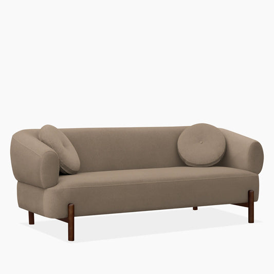 Hallfield 3 Seater Sofa | Truffle Brown Sustainable Mohair Velvet