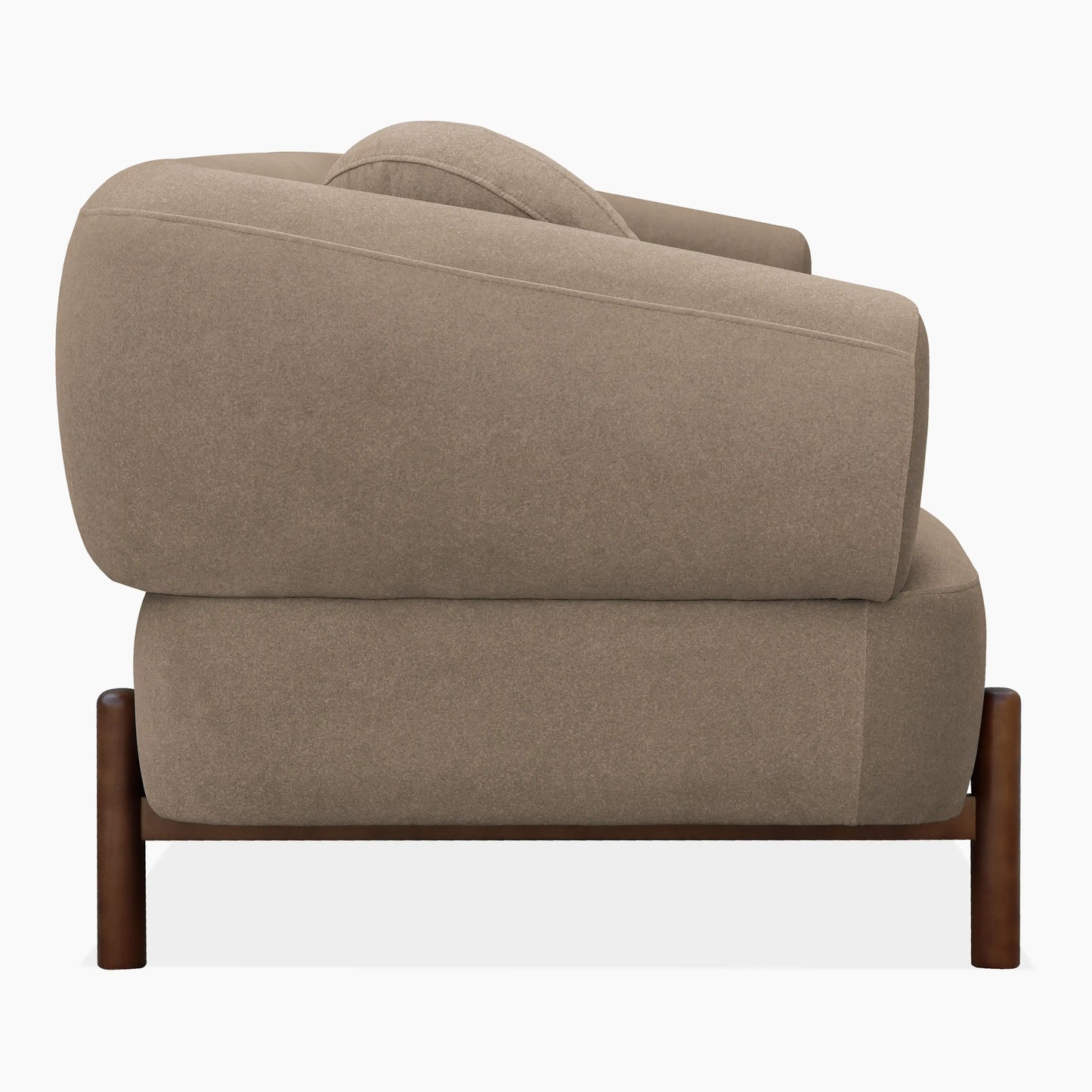 Hallfield 3 Seater Sofa | Truffle Brown Sustainable Mohair Velvet