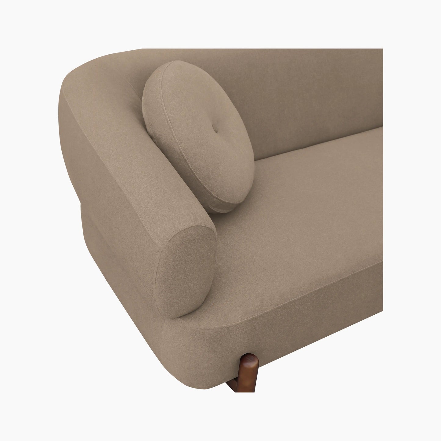 Hallfield 3 Seater Sofa | Truffle Brown Sustainable Mohair Velvet