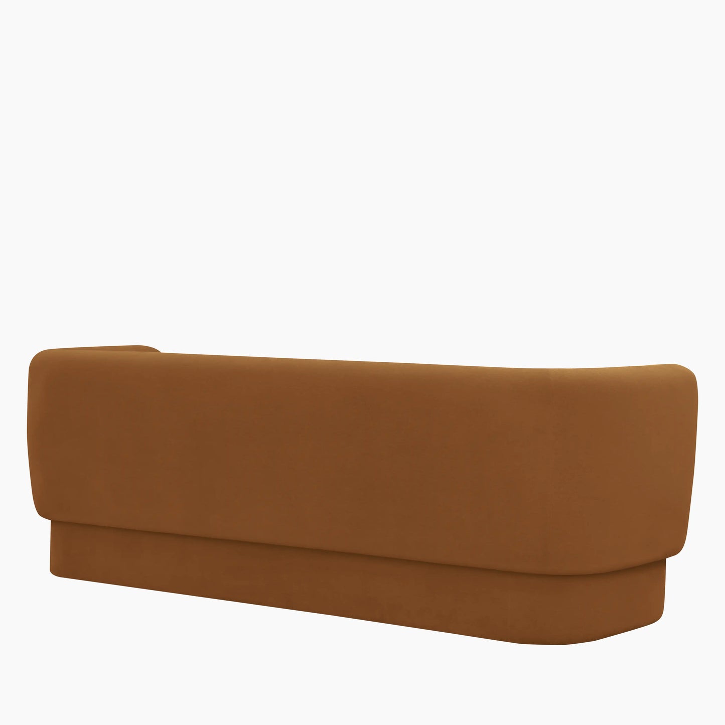 Miller 3 Seater Sofa | Caramel Brown Sustainable Mohair Velvet