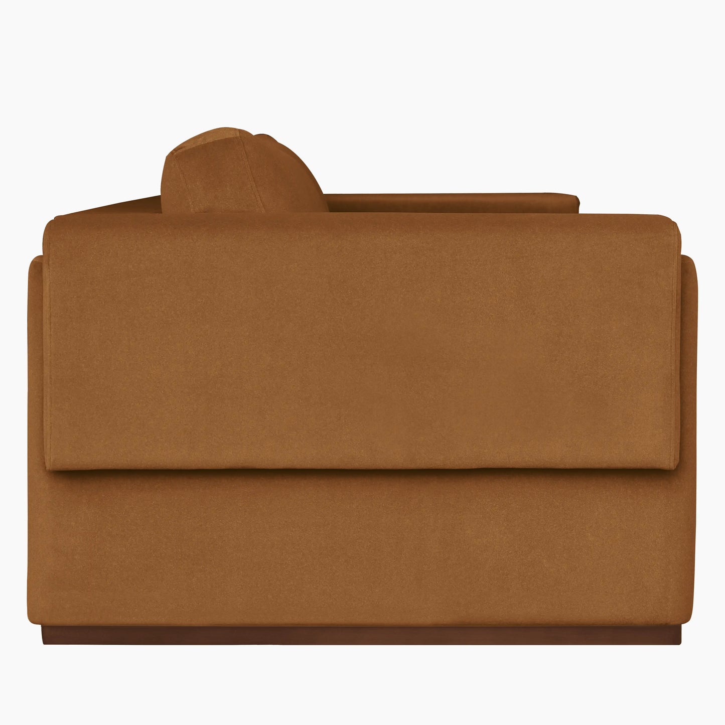 Ava 3 Seater Sofa | Caramel Brown Sustainable Mohair Velvet