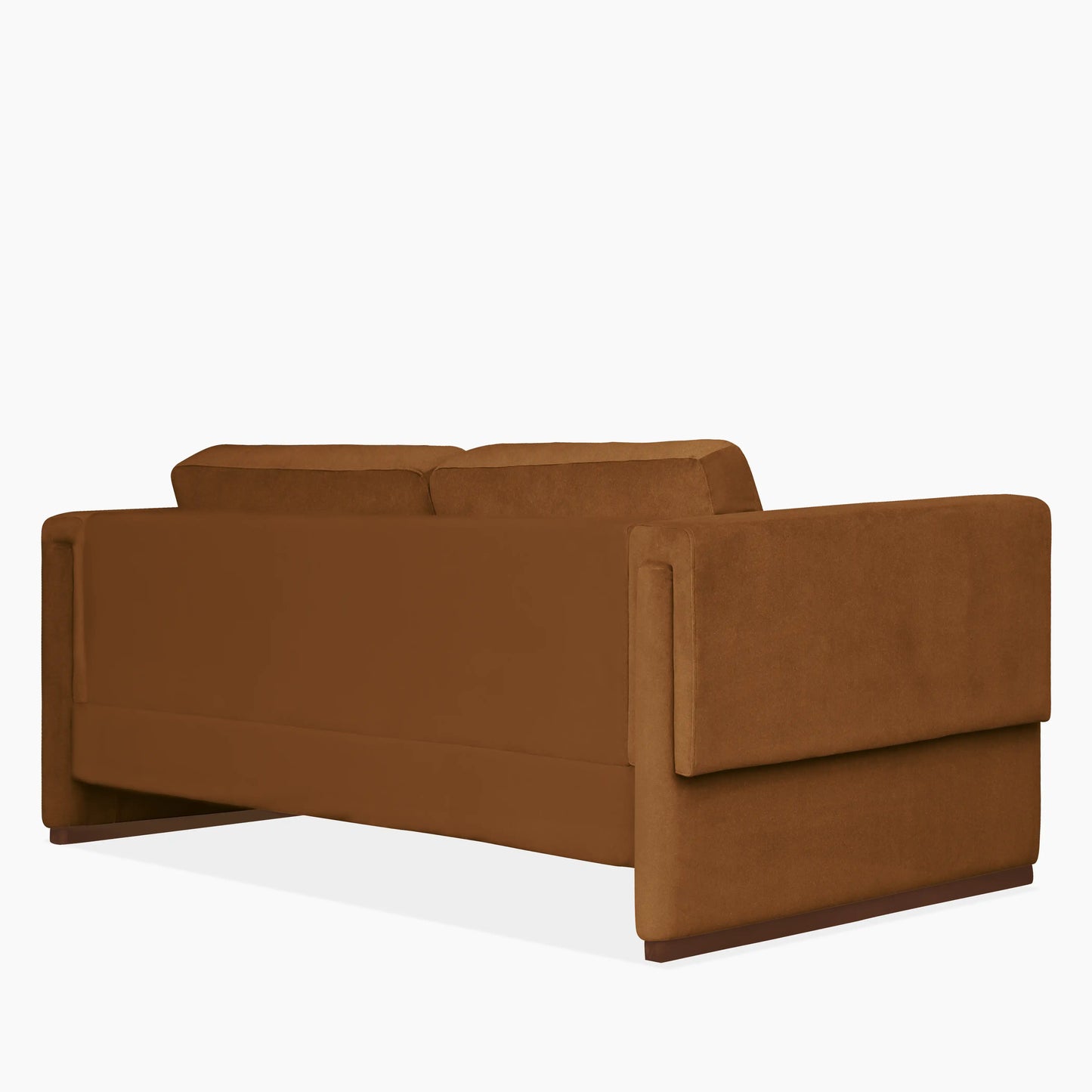 Ava 3 Seater Sofa | Caramel Brown Sustainable Mohair Velvet