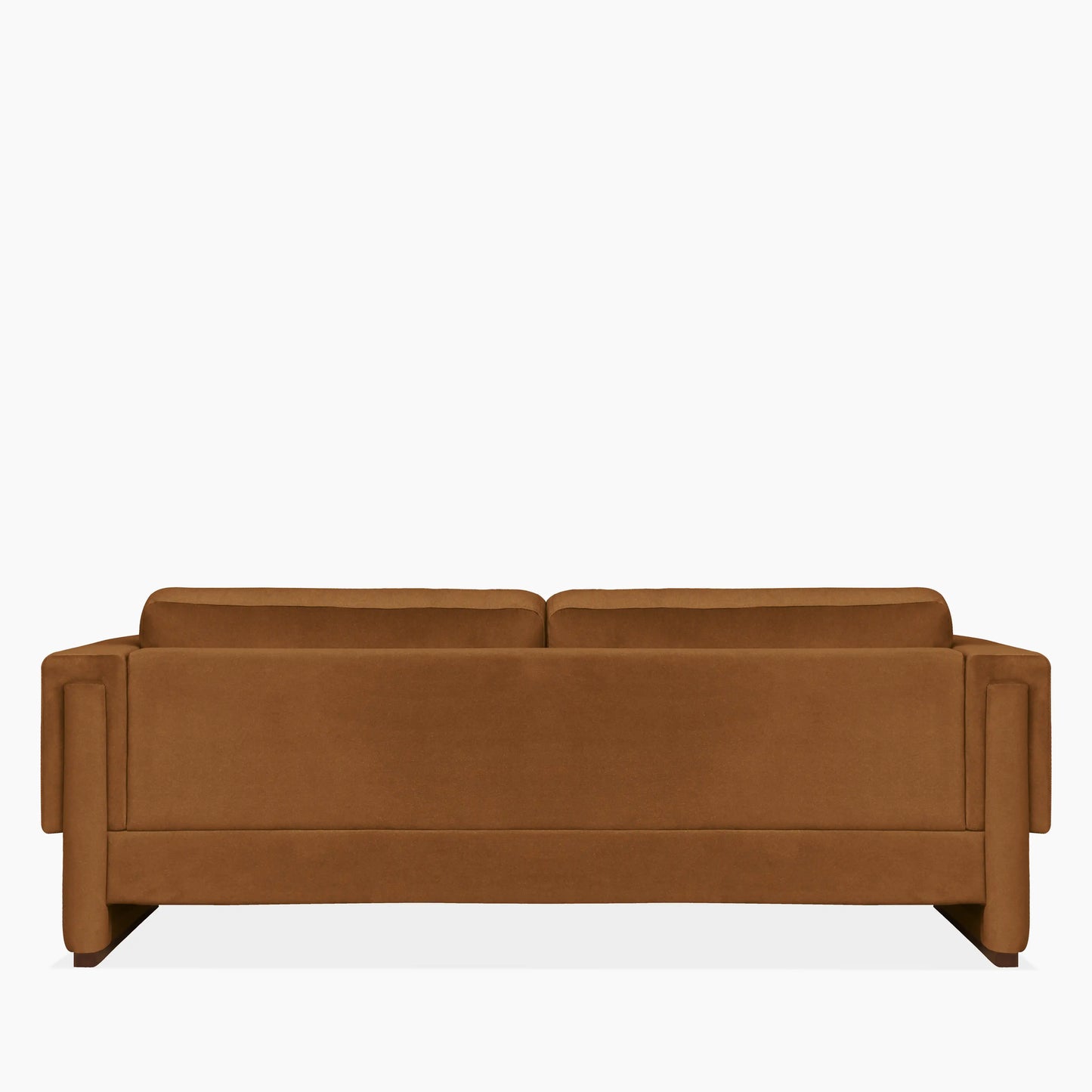 Ava 3 Seater Sofa | Caramel Brown Sustainable Mohair Velvet